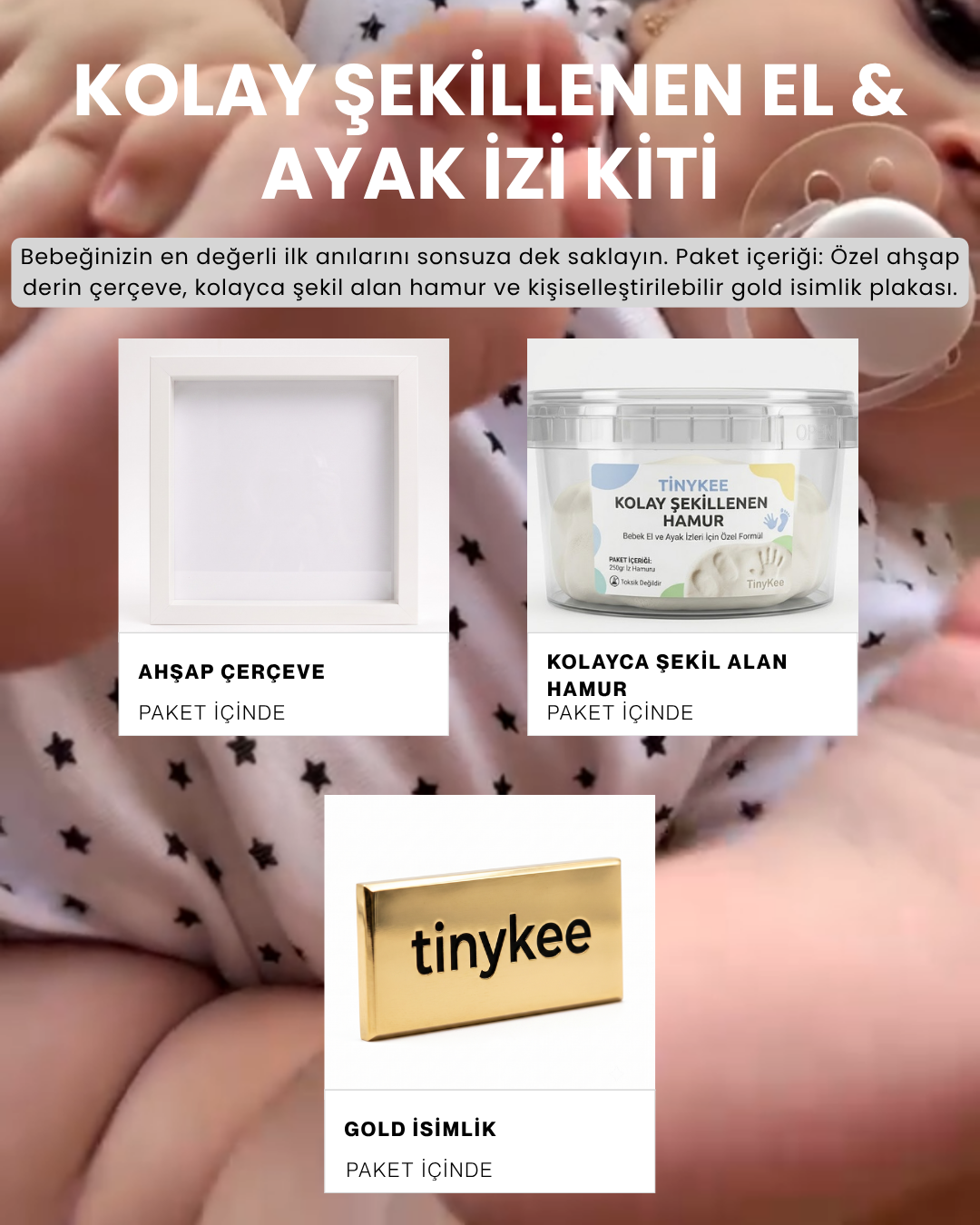 Kolay Şekillenen El & Ayak İzi Kiti
