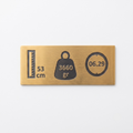 Gold Metal Bebek Doğum Kartları